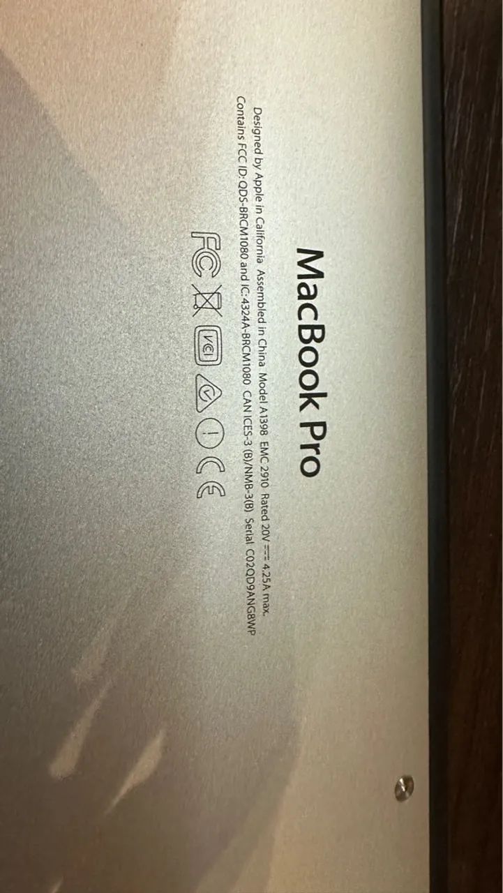 MacBook Pro - 15 2,5 GHz intel i7 quad core 16gb - Foto 3