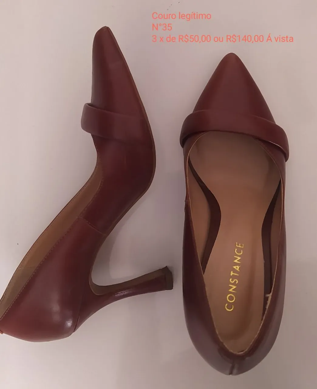 Scarpin de Couro Legítimo Constance - Nº 35