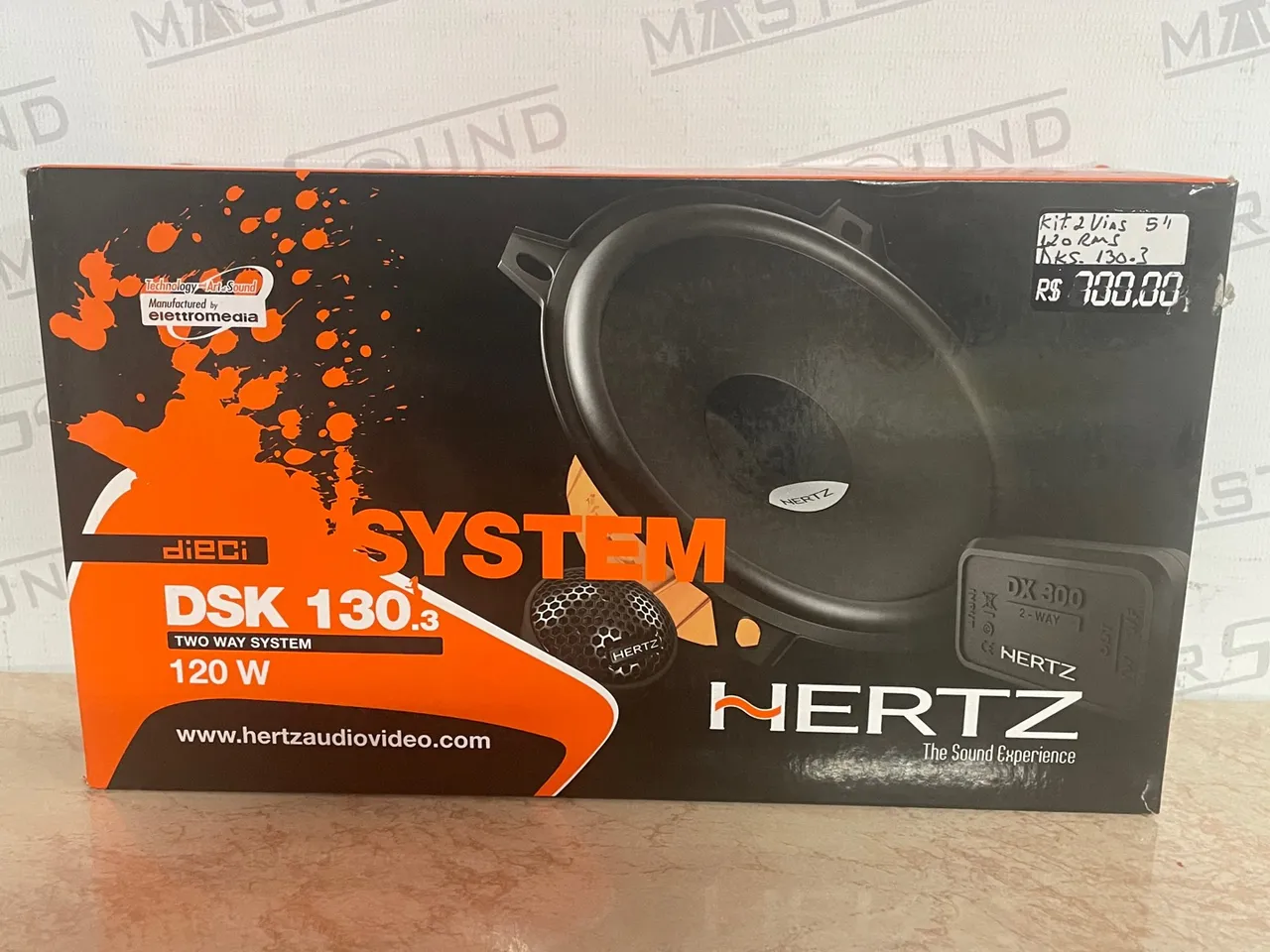 Kit 2 vias Hertz dsk 130.3 120watts 5? original italiano novo na embalagem