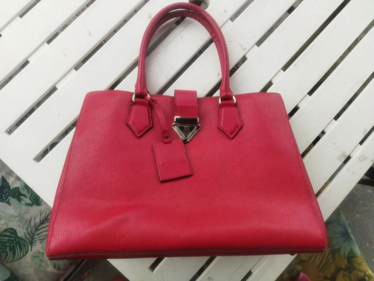 Bolsa de mão vermelha Schutz 