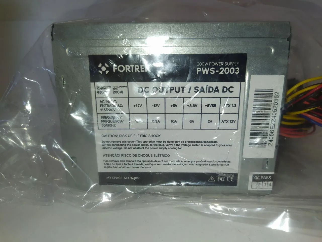 Fonte de PC 200W Fortrek PWS-2003 - Foto 5