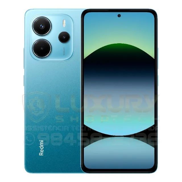 Celular Xiaomi Redmi Note 14 8GB 256GB Azul - N*O*V*O - Versão Global - Lacrado Garantia