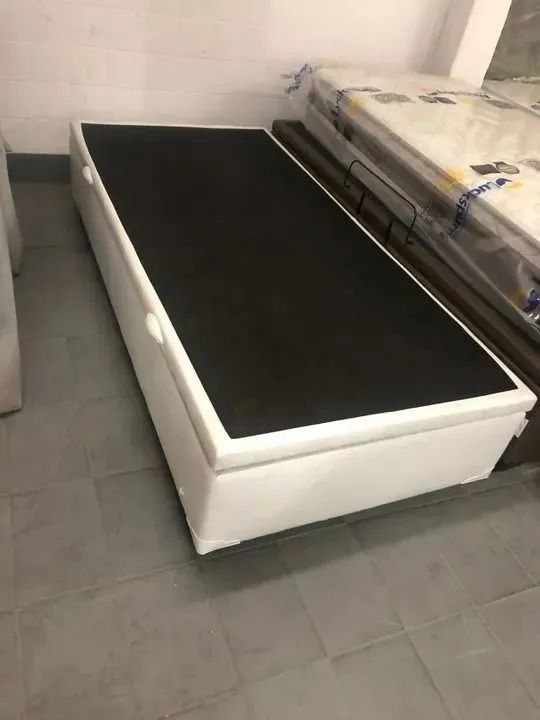 Cama Box com Baú Solteiro, Blindada nas laterais, cartão 12x! - Foto 5
