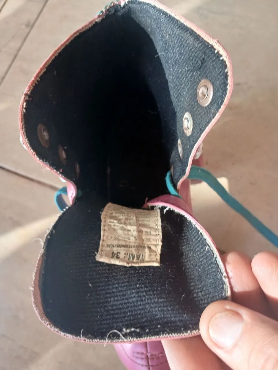 Patins Roller Rosa e Azul - Foto 5