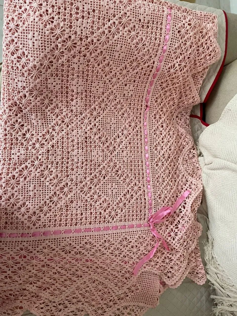 Colcha de croche de casal - Foto 4