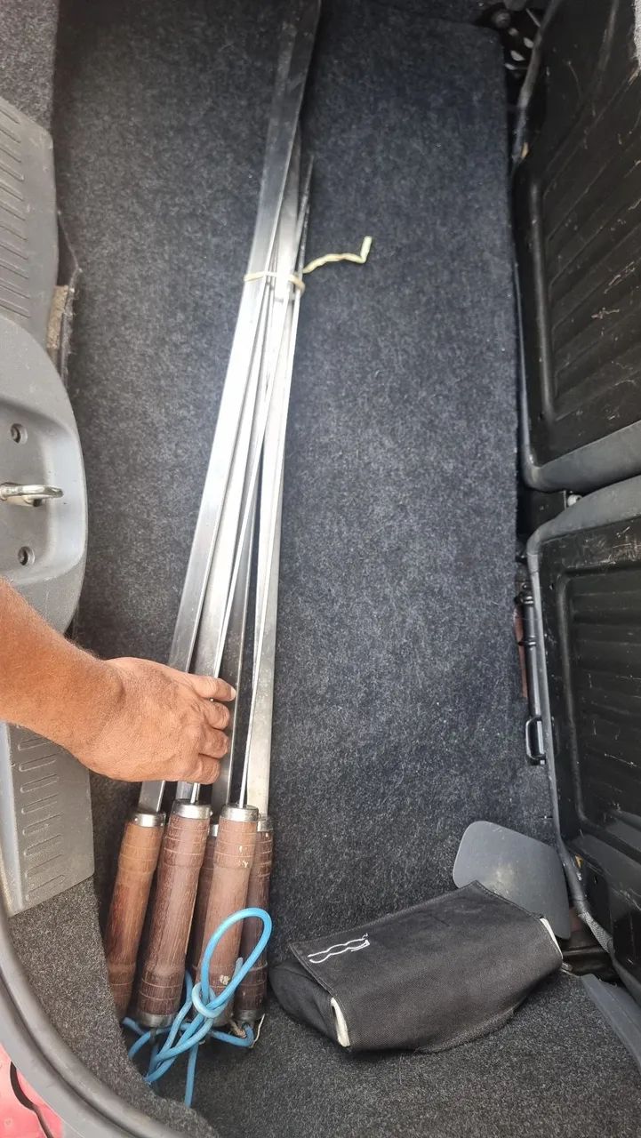 Espeto inox barra chata Tramontina  105cm e 95cm - Foto 4