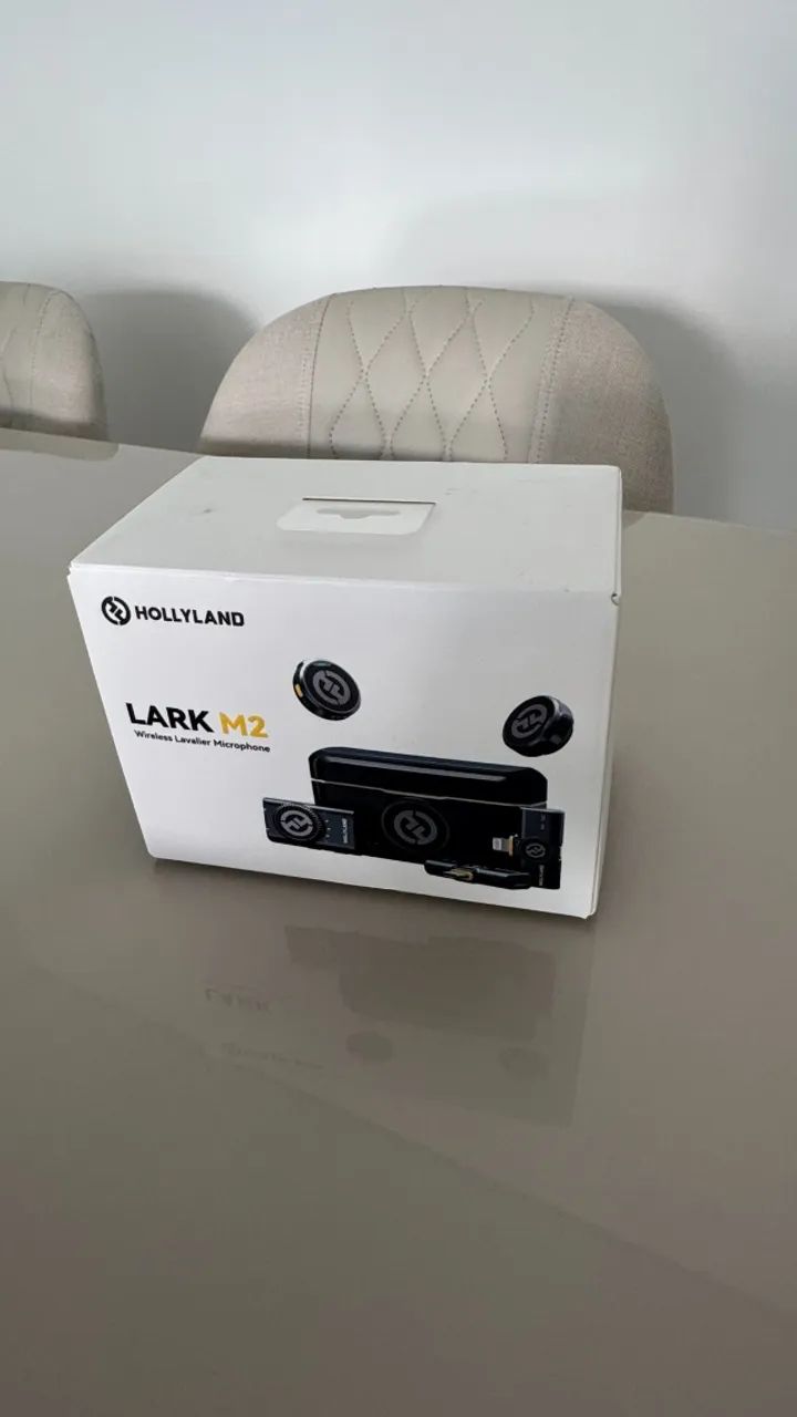 Microfone Hollyland Lark M2 Duo USB-C (com caixa e acessórios)