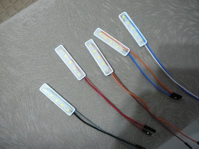 5 barras de led branco para arduino