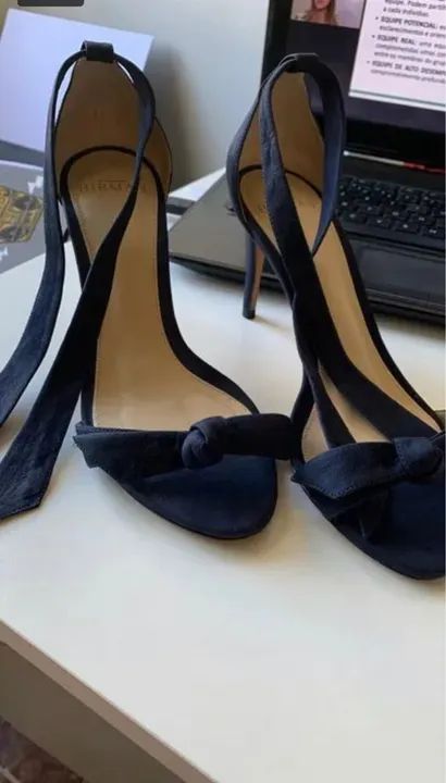 Sandália Alexandre Birman Clarita Azul - Seminova - Foto 3