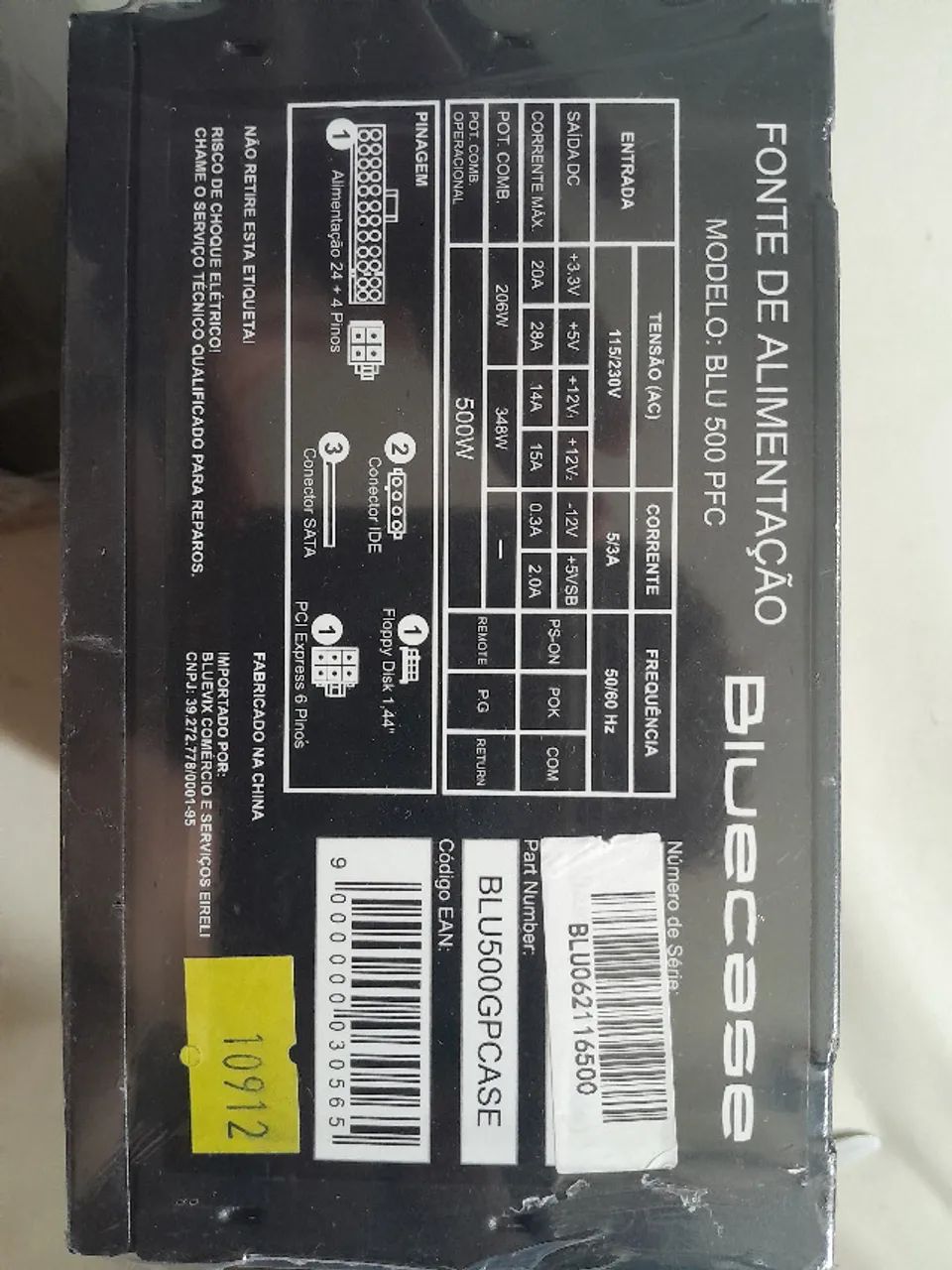 Fonte ATX 500W Bluecase - NOVA, Lacrada - Foto 3