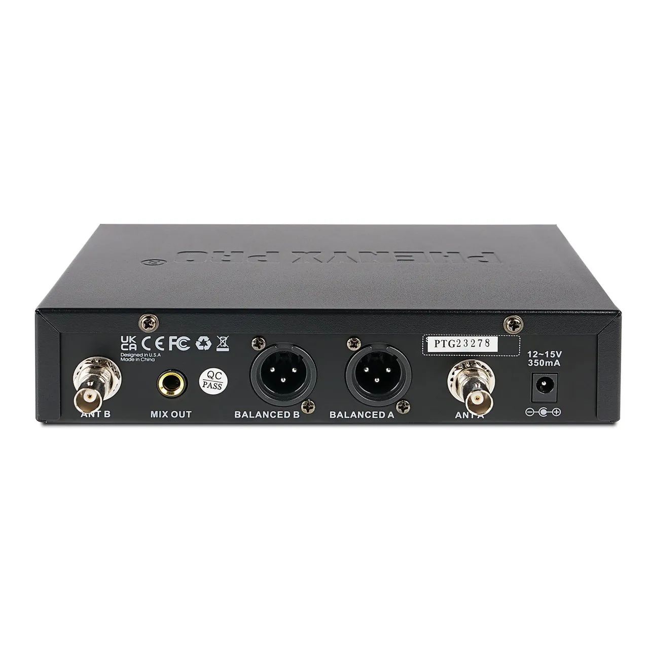 Sistema de Microfone Sem Fio UHF Duplo com Varredura Automática Phenyx Pro PTU-71-2H  - Foto 2