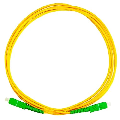2 Cabos 2mt cada de fibra óptica internet patch cord apc monomodo simplex 2mt gigabit