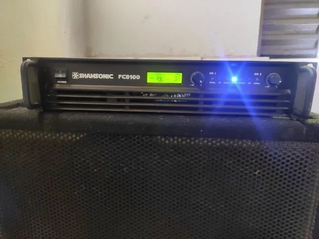 KIT Caixas de Grave com amplificador digital Shamsonic - Foto 2