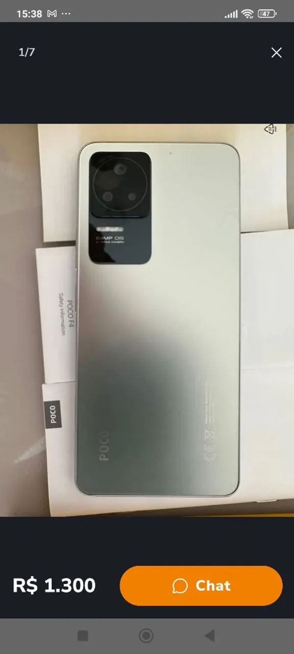 POCO F4 256gb vendo ou troco
