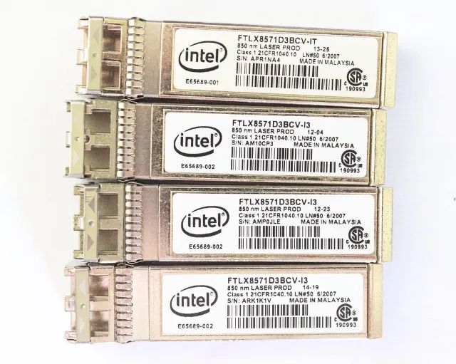 Modulo GBIC Intel SFP+ 10Gb 850 nm Multimodo FTLX8571D3BCV-I3 e FTLX8571D3BCV-IT - Foto 4