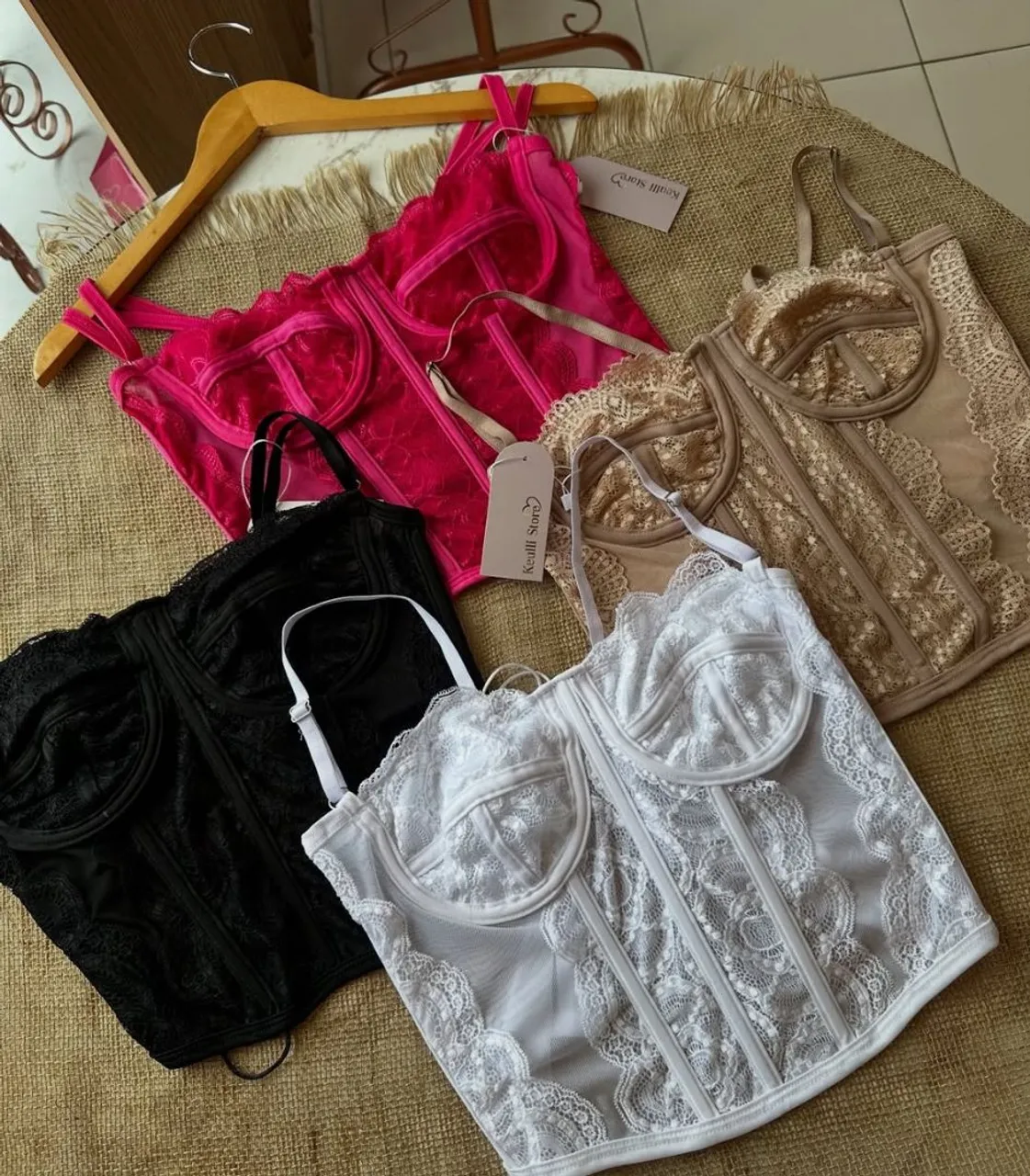 Corsets de Renda - Diversas Cores