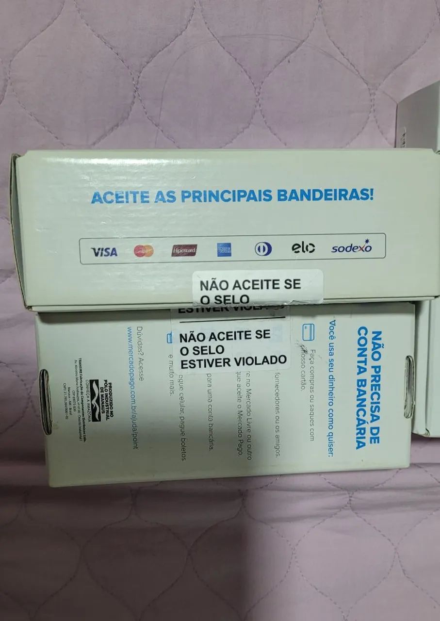 Máquina de Cartão Point Mini Chip Mercado Pago (kit com 4) - Foto 2