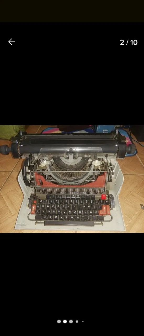 Máquina de escrever antiga Facit JS12 ( NO ESTADO ) - Foto 2