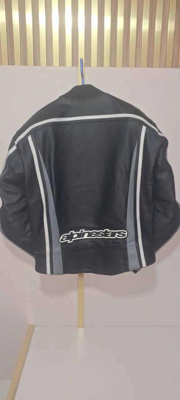 Macacão de couro Alpinestars 54 sem detalhes  - Foto 4