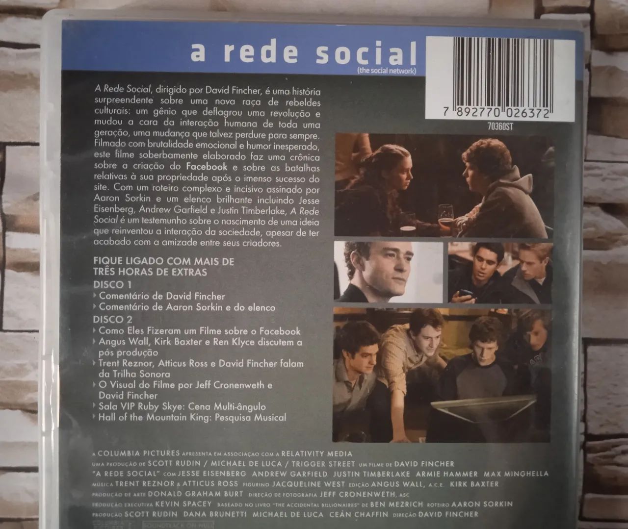 DVD A Rede Social, de David Fincher. Edição Dupla  - Foto 5