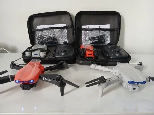 Drone E99Pro - 2 câmeras 4K + FPV e VR + Case de transporte