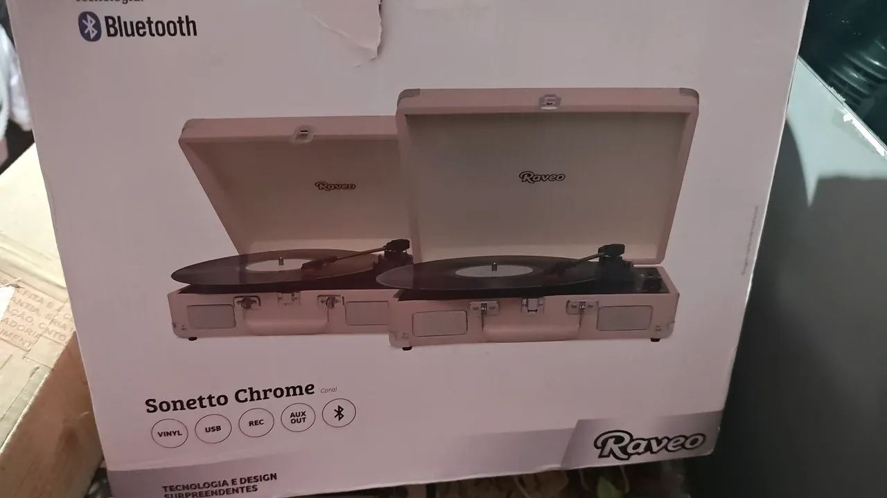 Vitrola sonetto Chomr +bluetooth Raveo