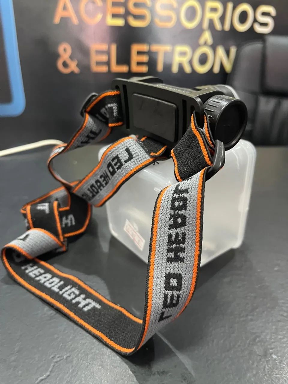 Lanterna de cabeça Junfei LED Headlamp - Foto 2