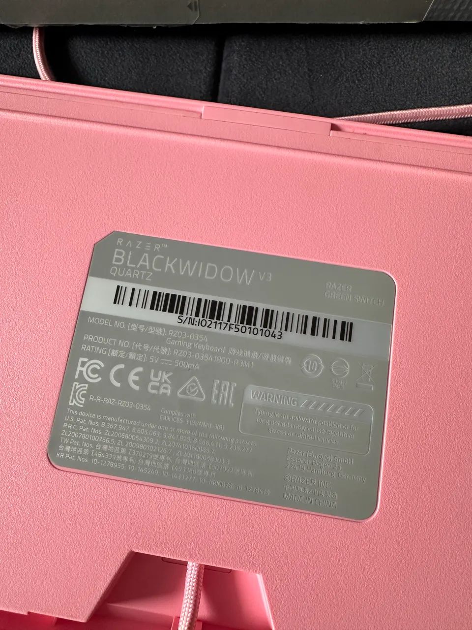 Teclado Razer Blackwidow V3 Quartz - Foto 2