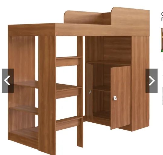 Cama de Solteiro Suspensa Multifuncional San Francisco 2 Portas - Foto 2