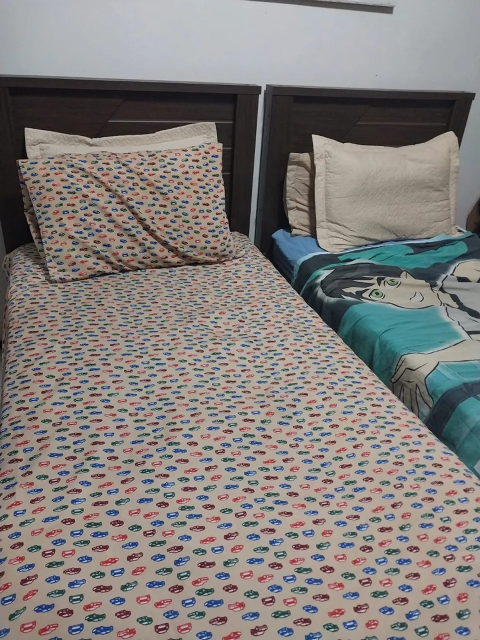 Jogo de cama solteiro com estampas divertidas
