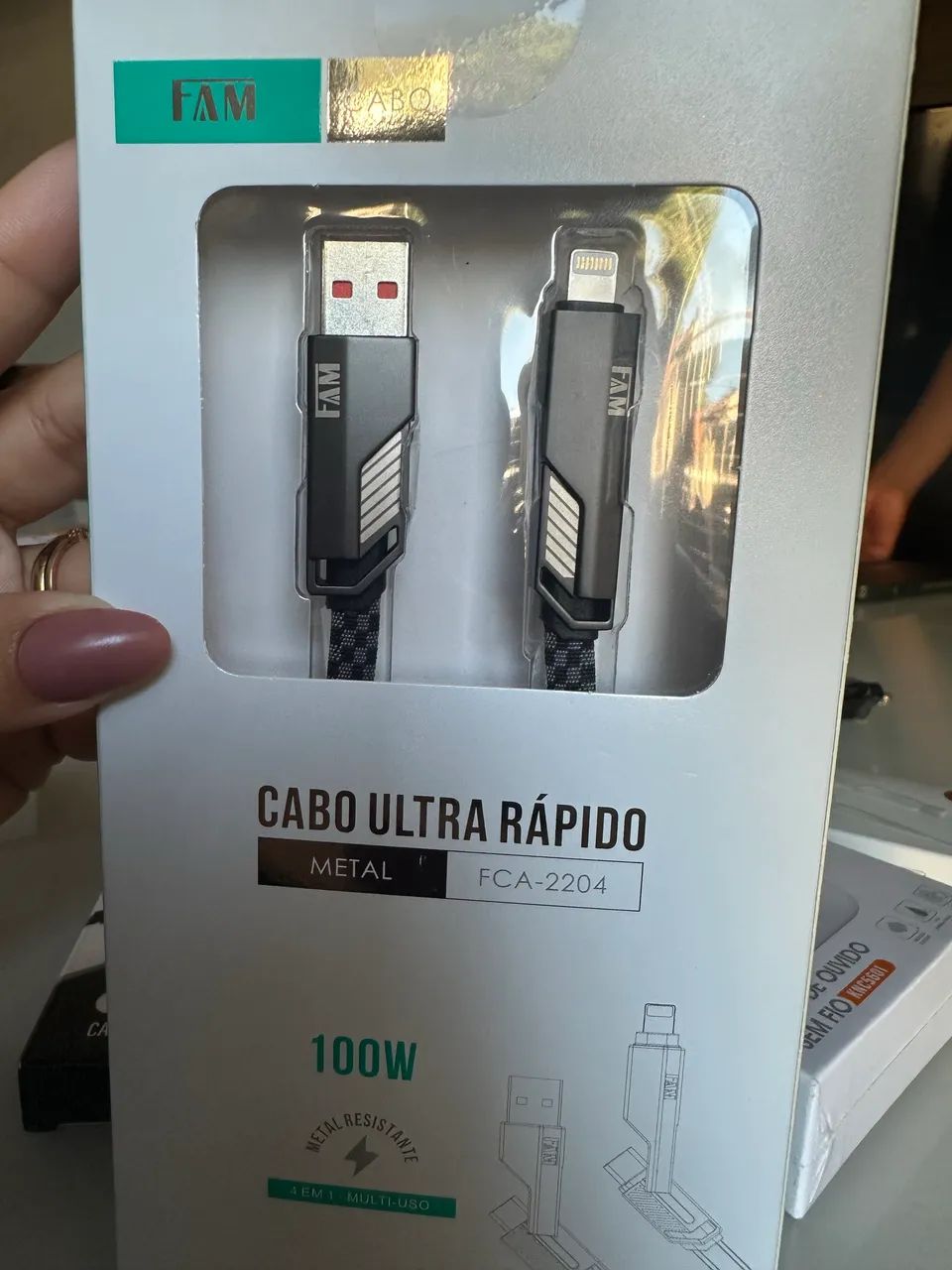Cabo 4 em 1 ultra rápido 