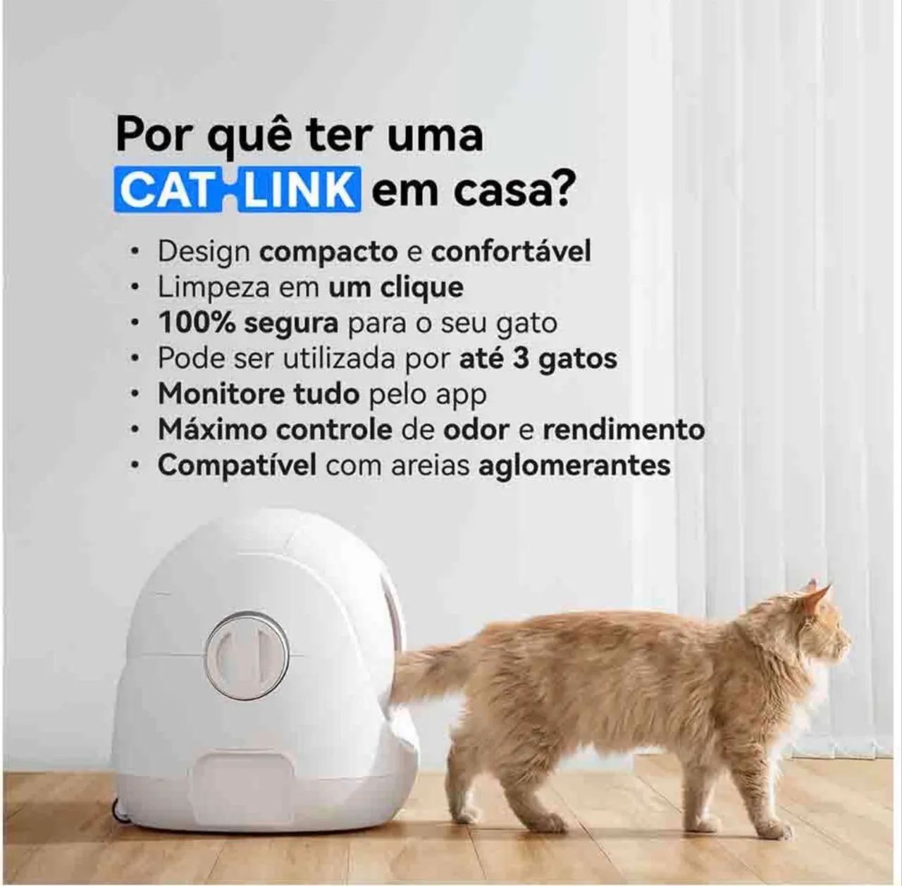 Caixa de areia automática Catlink - Foto 4