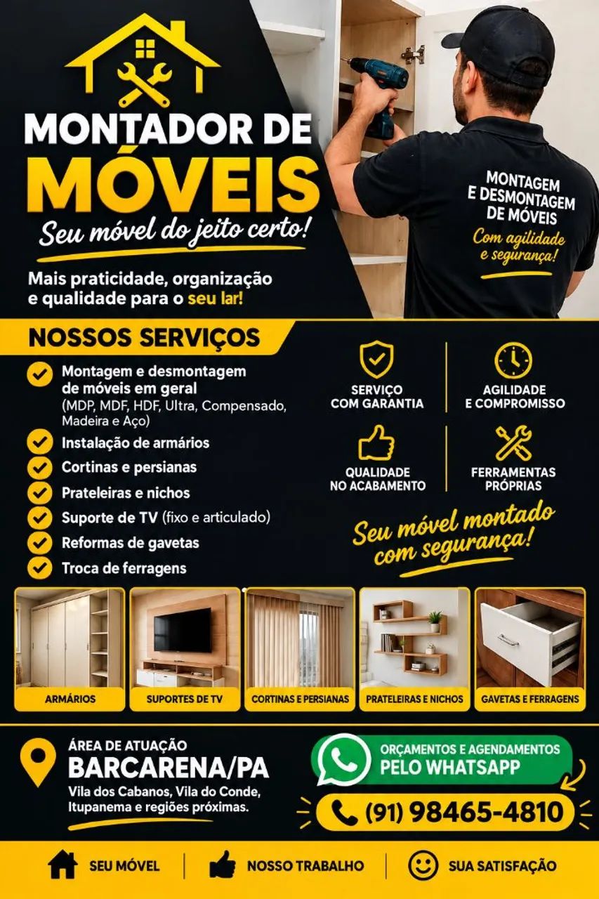 MONTADOR DE MOVEIS BARCARENA  - Foto 2