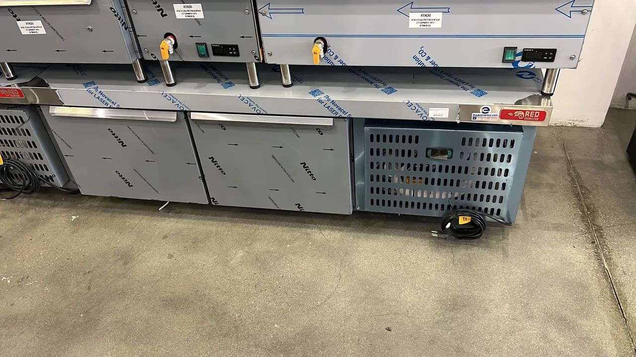 Balcão refrigerado 1.55 baixo com 2 portas novo pronta entrega 