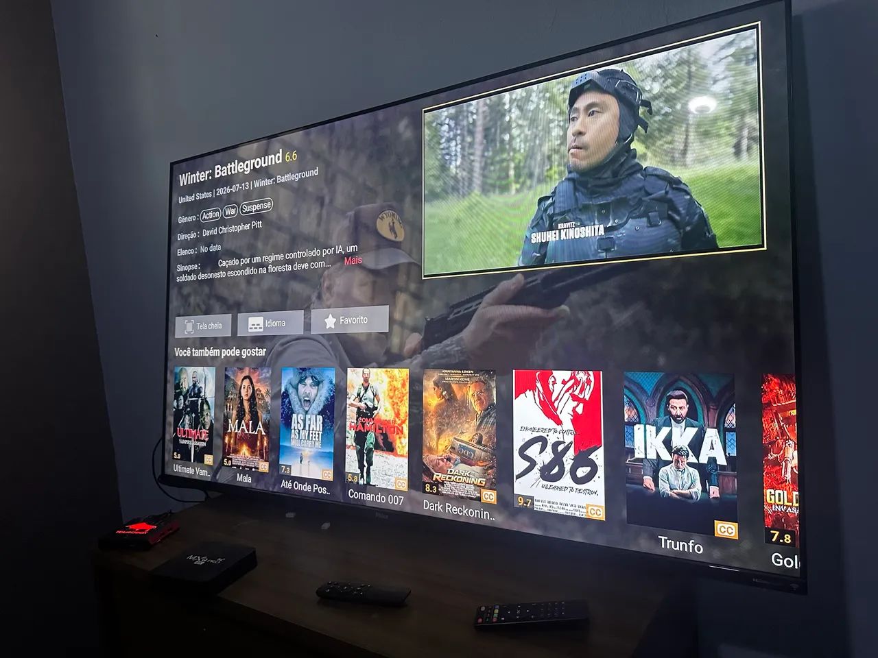 Smart tv 58? Androide impecável 