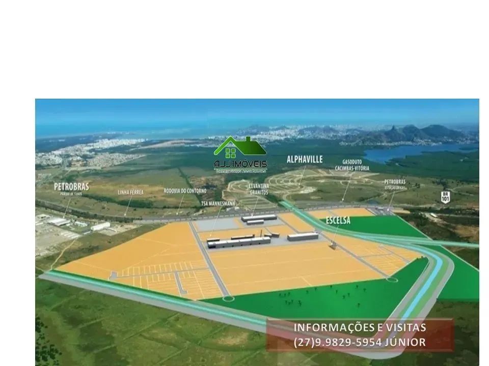 Área- Lote industrial com 37.200m² Polo Industrial Piracema- Serra- ES. - Foto 2