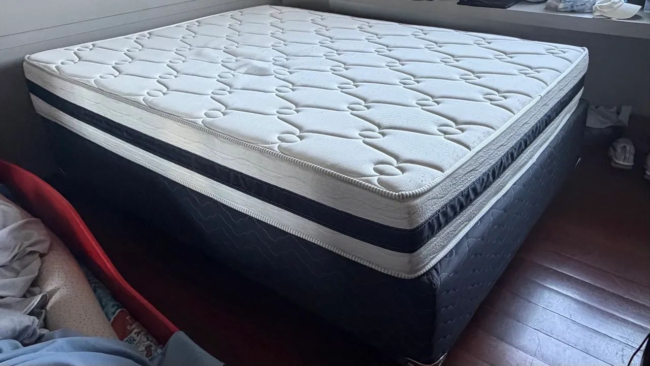 Vendo Cama Box - base + colchão  - Foto 2
