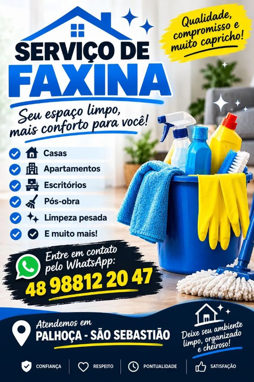 Faço faxina 