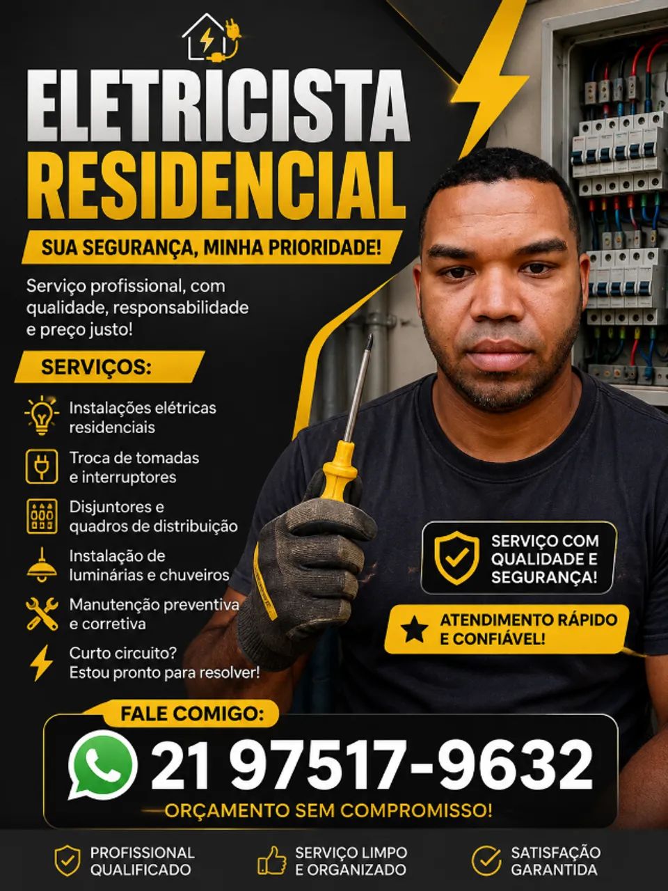  Serviços de eletricista residencial 