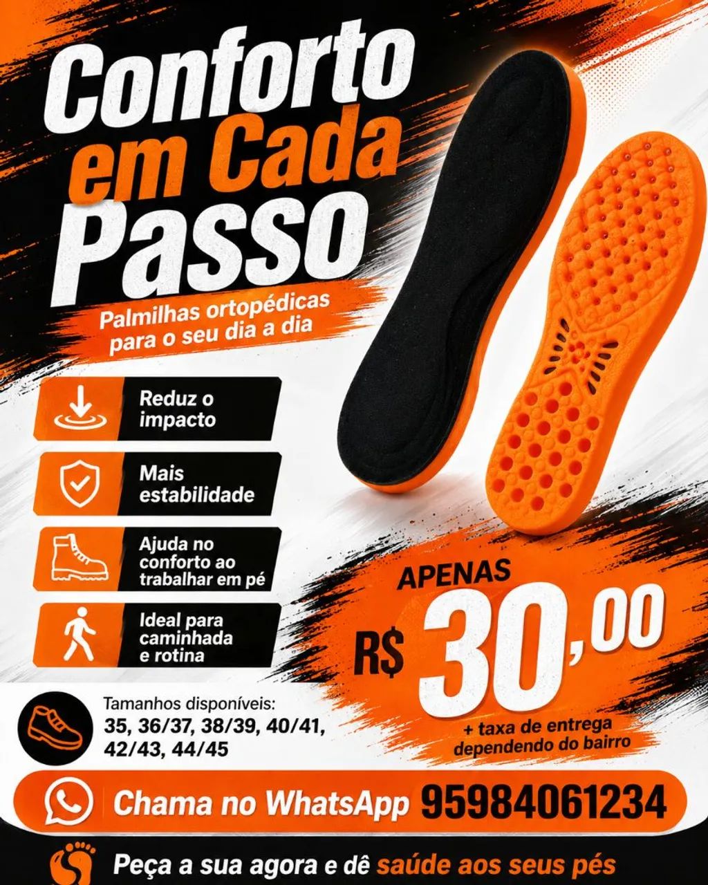 Palmilhas ortopédicas  - Foto 4