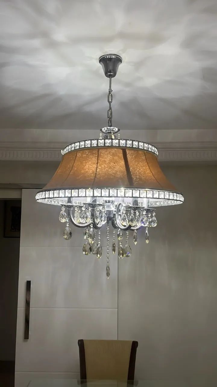 lustre candelabro cristal