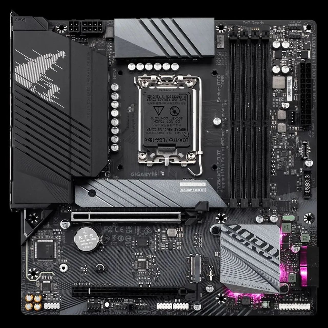 Placa Mae Gigabyte B760M Aorus Elite, DDR5, Socket LGA 1700 - Foto 2