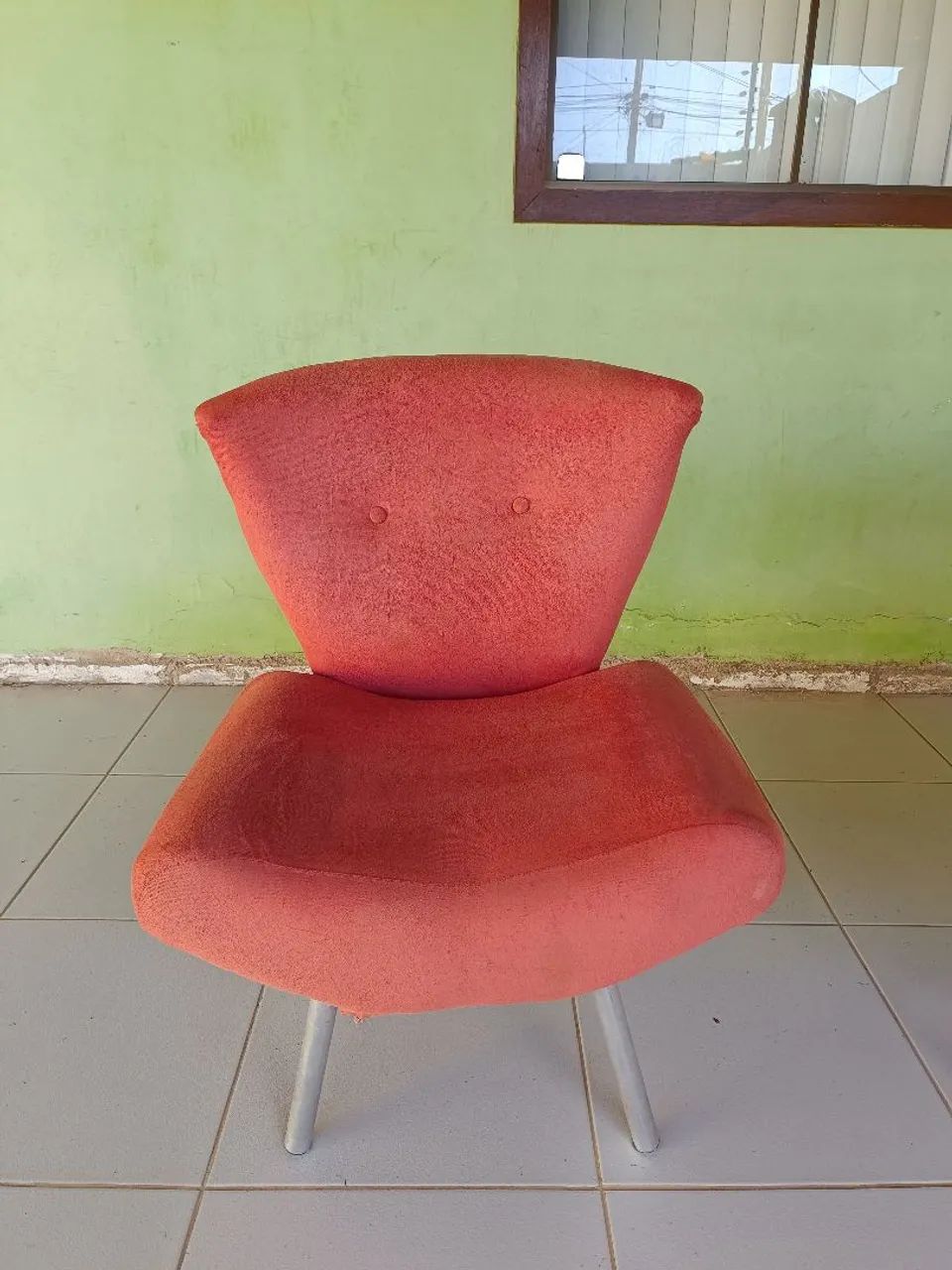 Kit 2 poltronas cor vermelha  - Foto 4