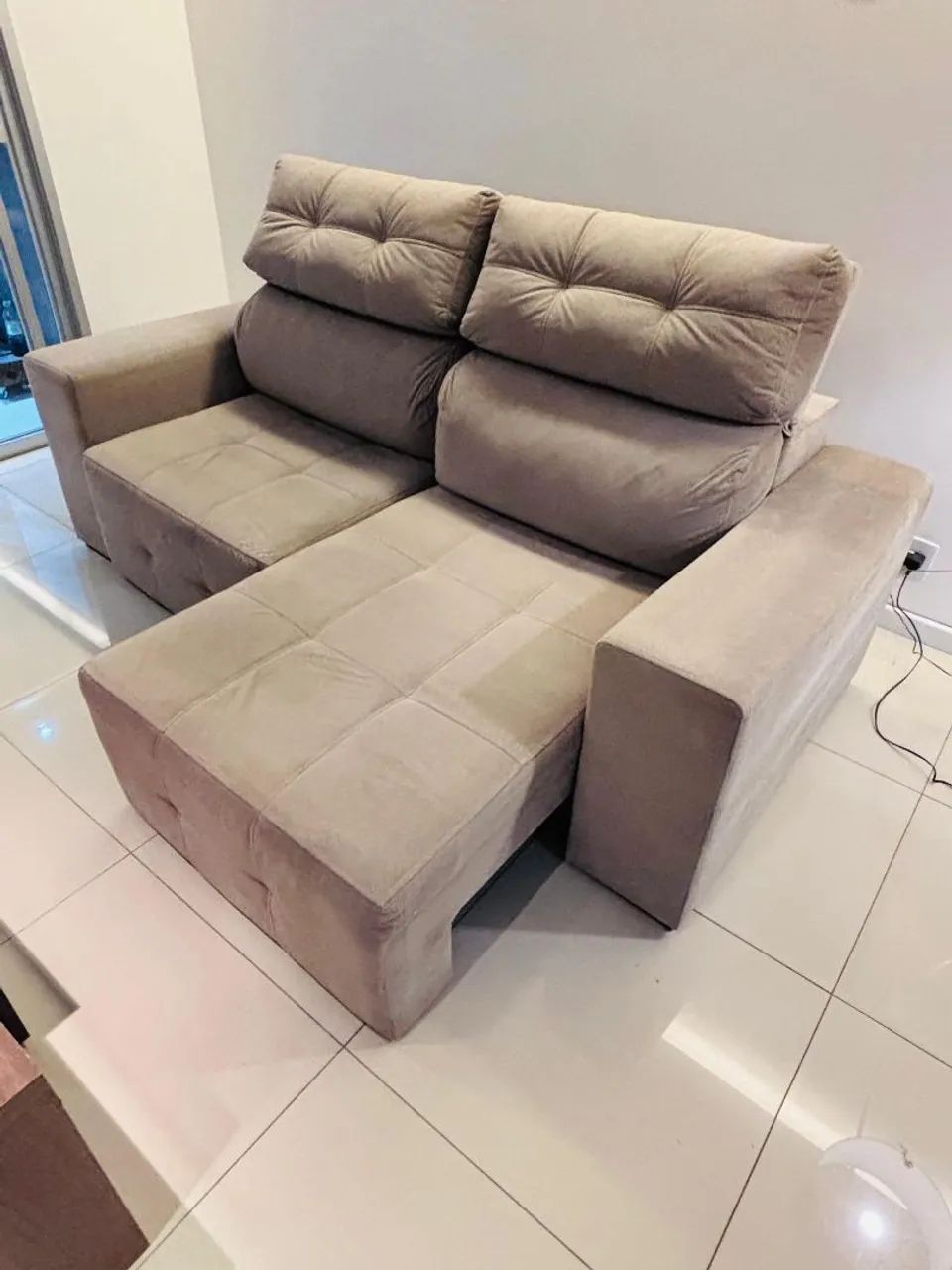Sofá Retrátil Luxo 65566187202049120