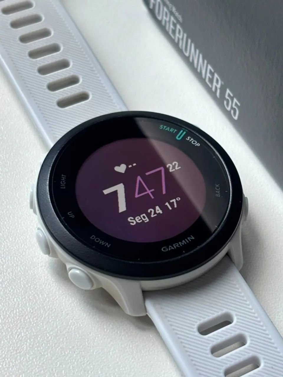Relógio Garmin Forerunner 55 Branco - Foto 4
