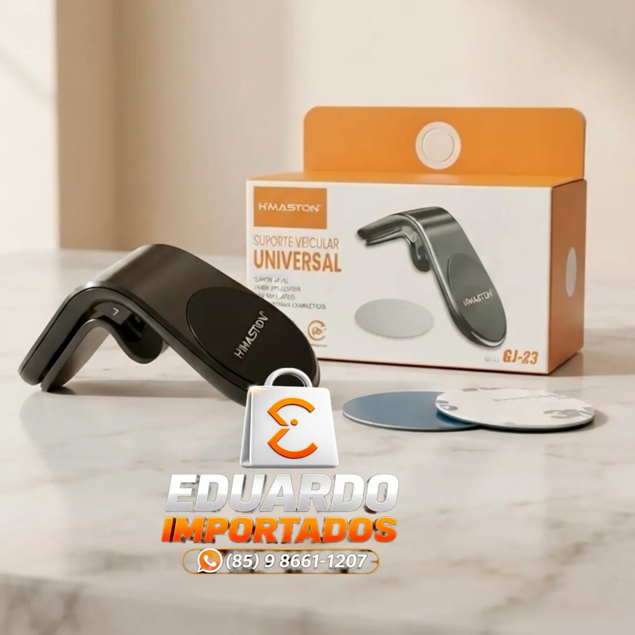 Suporte Ar-condicionado Veicular / Carro com Imã Magnético, Autocolante Resistente 