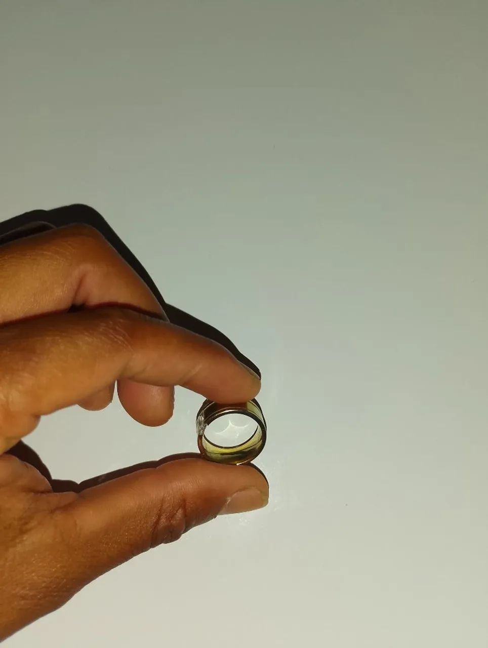 Aliança de prata banhada a ouro  - Foto 5
