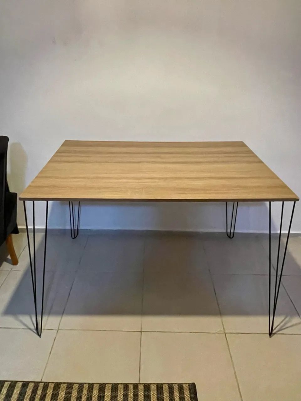 Mesa de Jantar com Pés Estilo Industrial - Foto 2