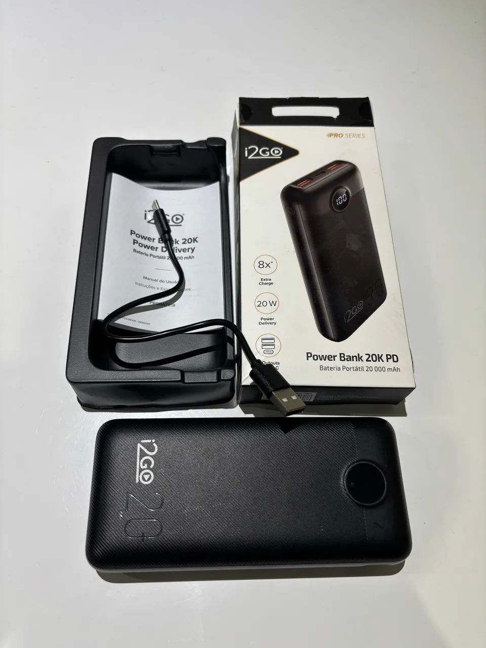 ? Power Bank i2GO Pro 20.000 mAh - 20W  R$ 130 - Foto 2