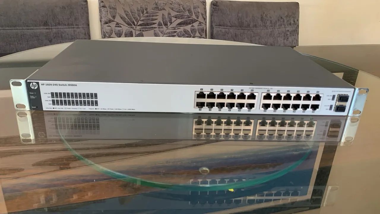 Switch de rede HP 1820 24 portas - J9980A  - Foto 3